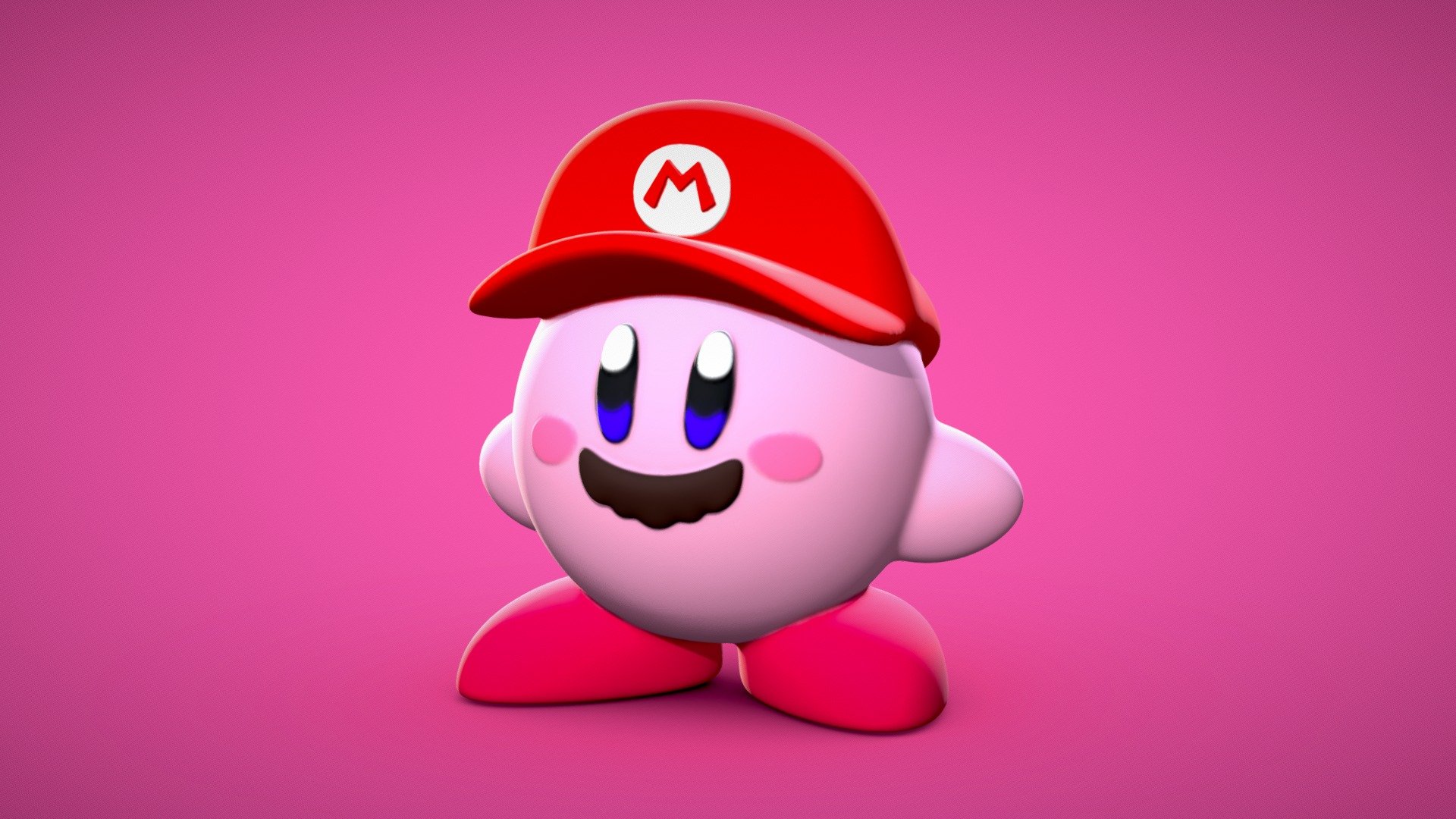 Mario Kirby 3d model