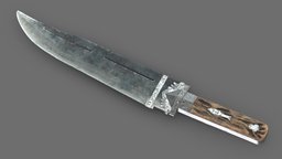 Malappuram Kathi Dagger Low Poly PBR