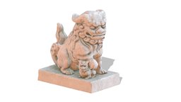 Komainu Statue Low Poly PBR