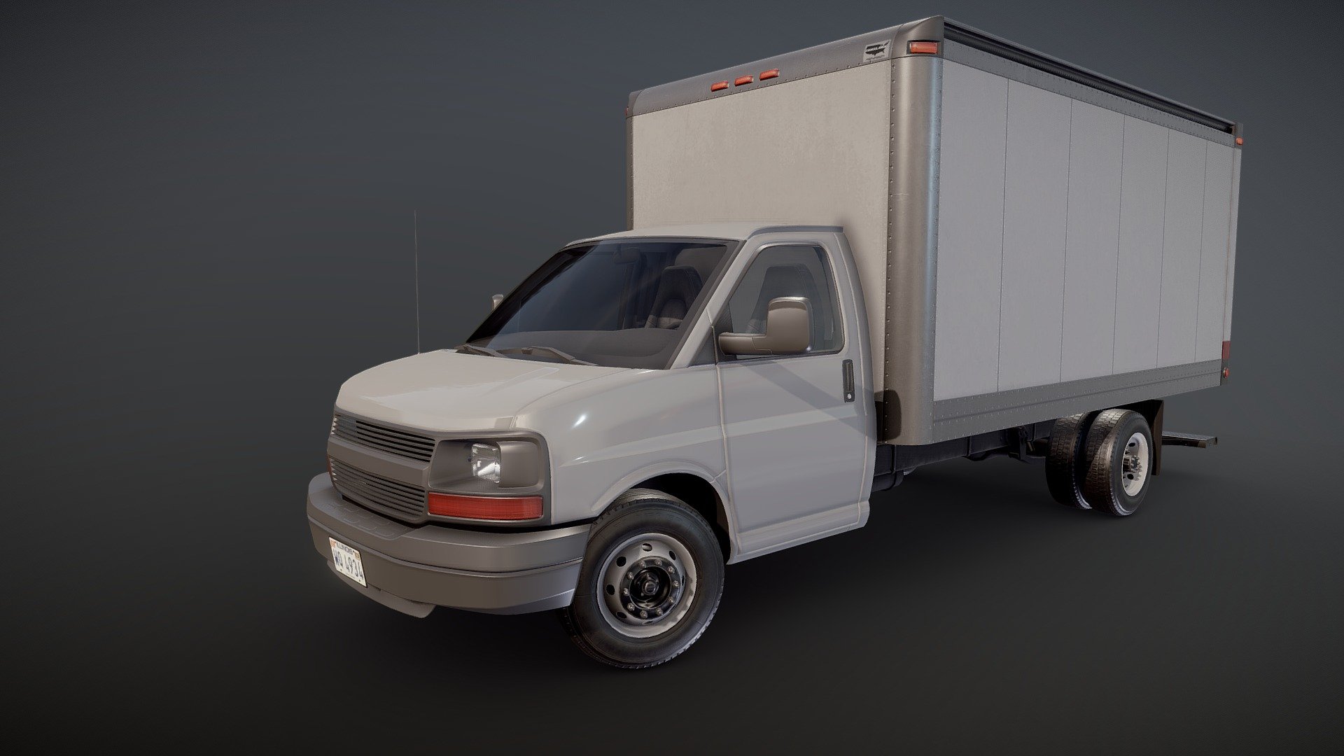 2010 Industrial box van 3d model