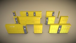 Packstation Low-Poly Set