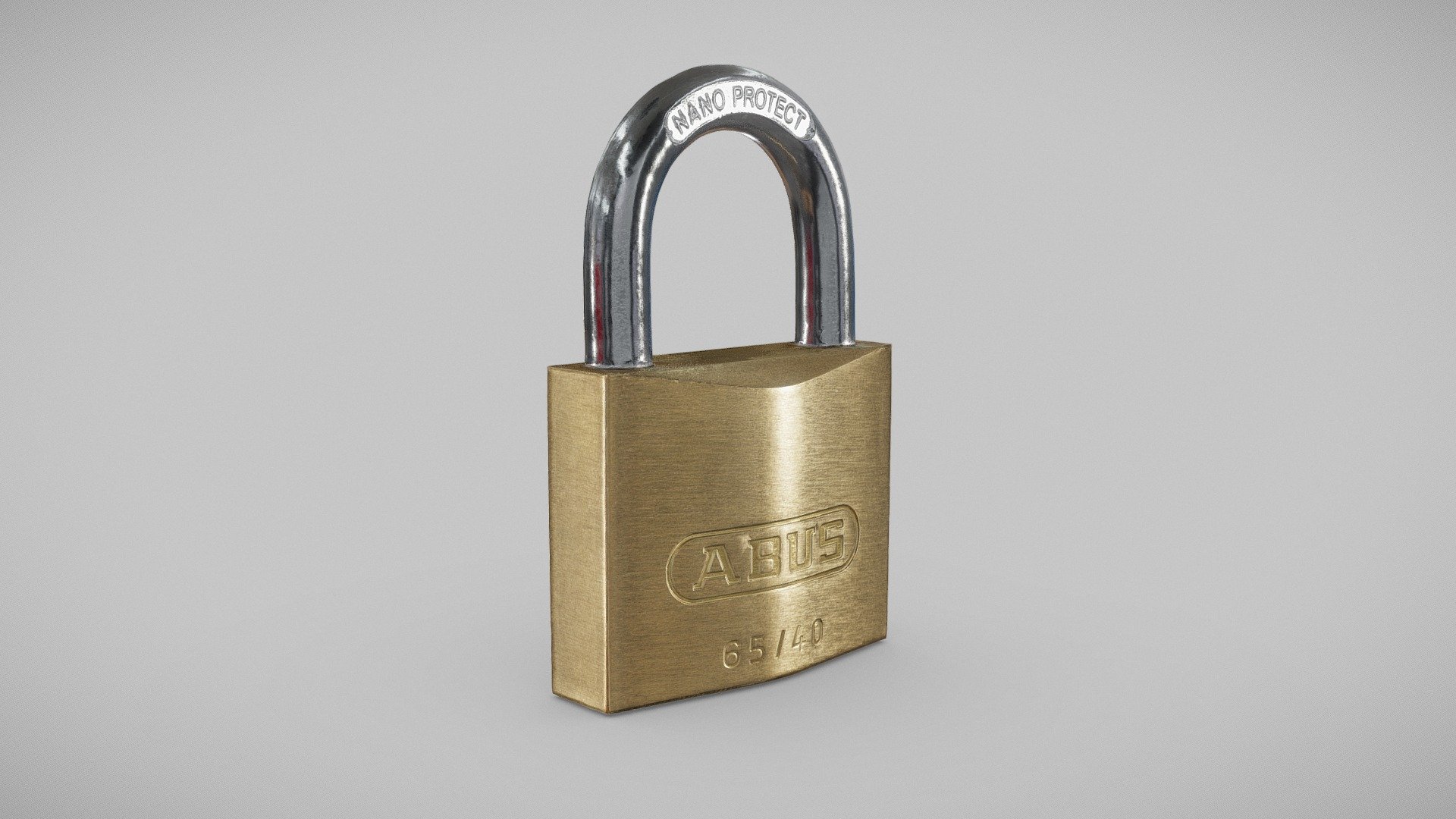 Golden Lock 3d model