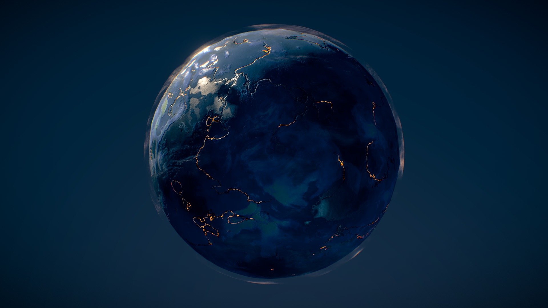 Alien Planet 3d model