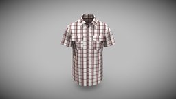 Mens Short Sleeve Double Pocket Shirt