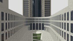 Tower 185 Skyscraper Low Poly PBR