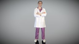 Smiling male doctor with crossed arms 320