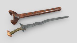 Kalis Sword Low Poly PBR Realistic