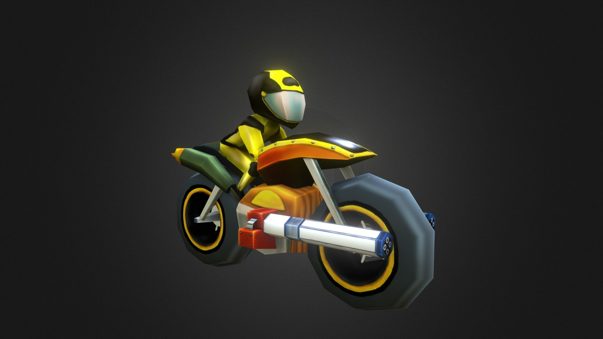 Biker 3d model