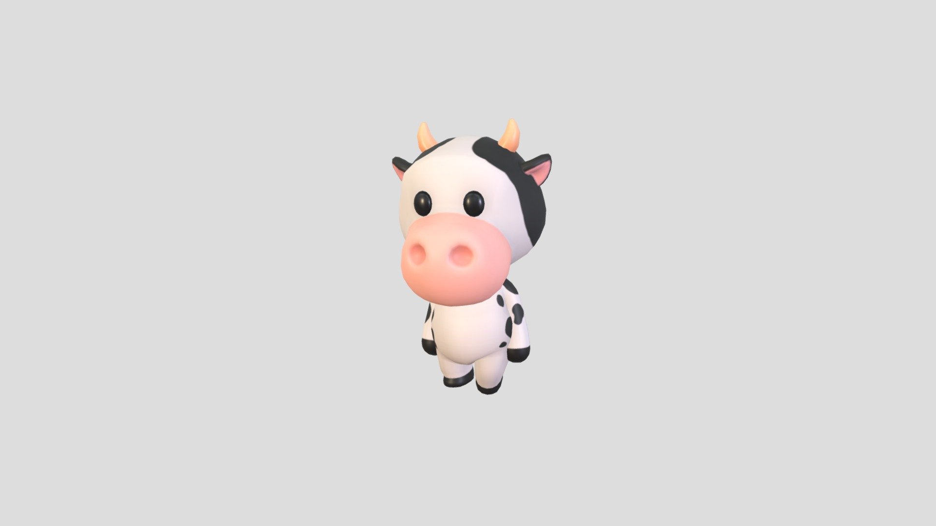 Character132 Rigged Cow 3d model