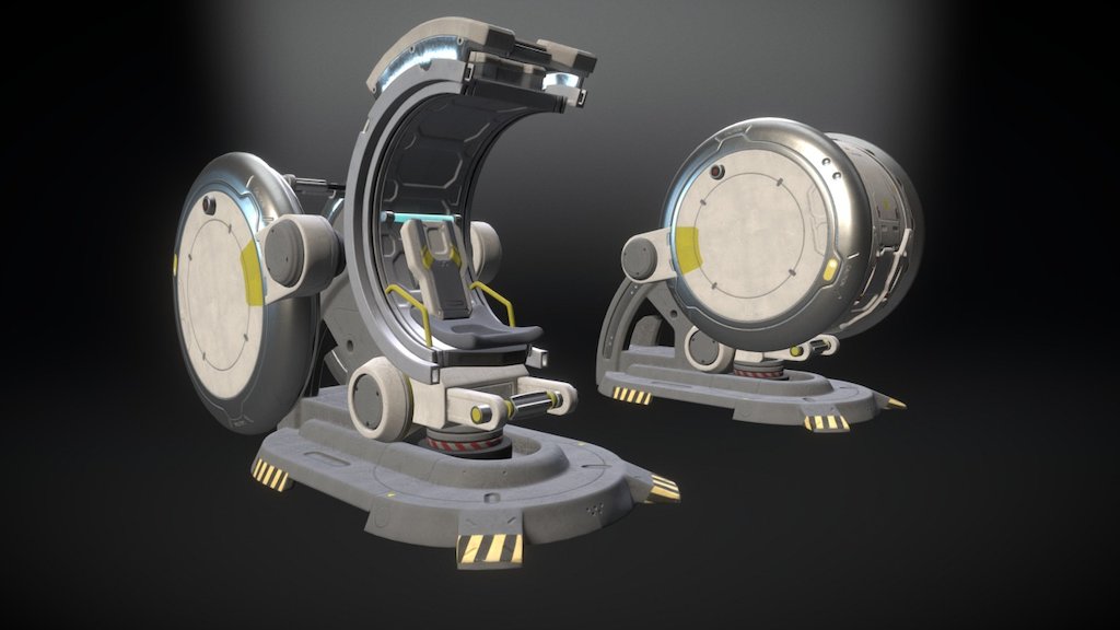 Star Citizen Sim Pod 3d model