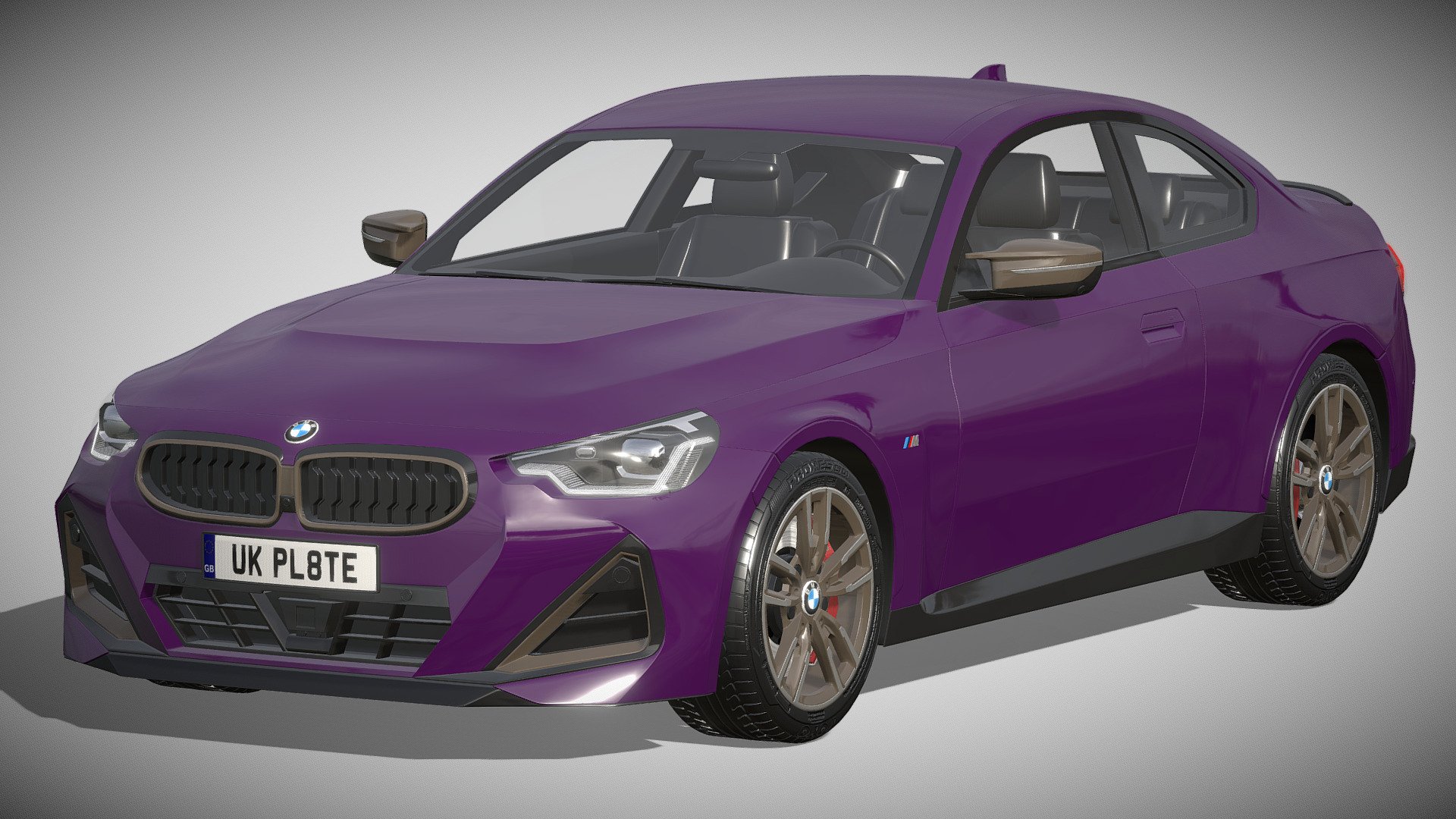 BMW M240i Coupe G42 2022 3d model