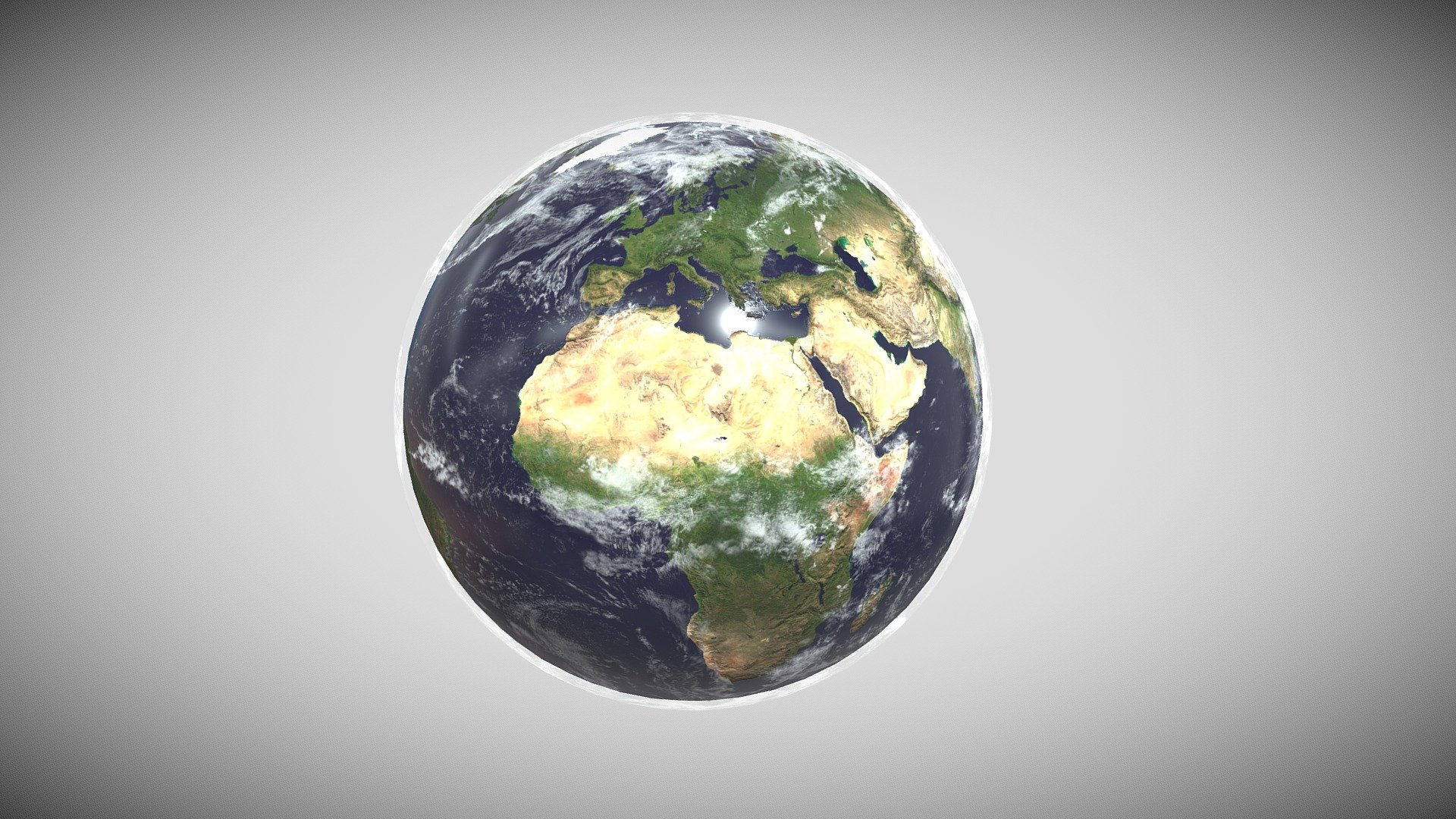 Planet earth 10k textures 3d model