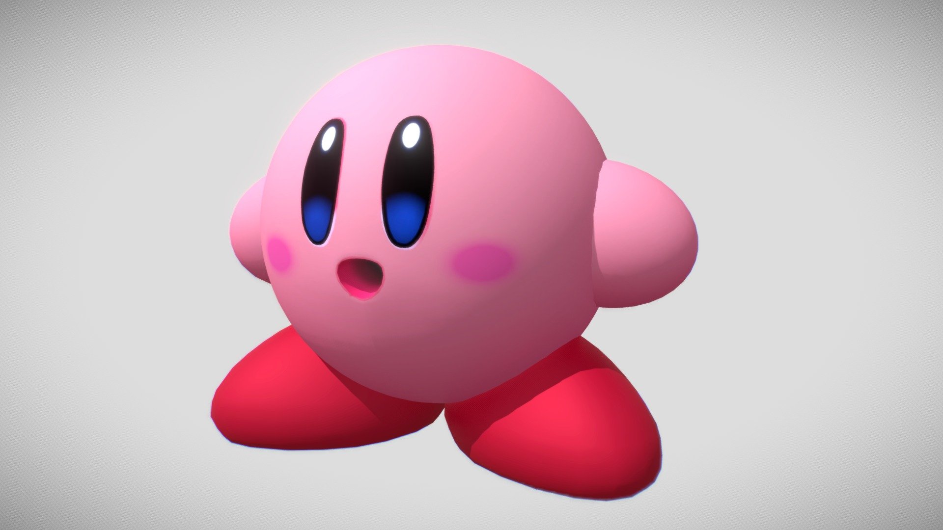 Kirby Sketch 3d model