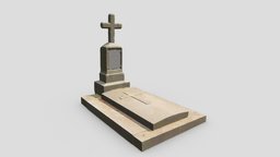 Grave Cross, 4K PBR textures