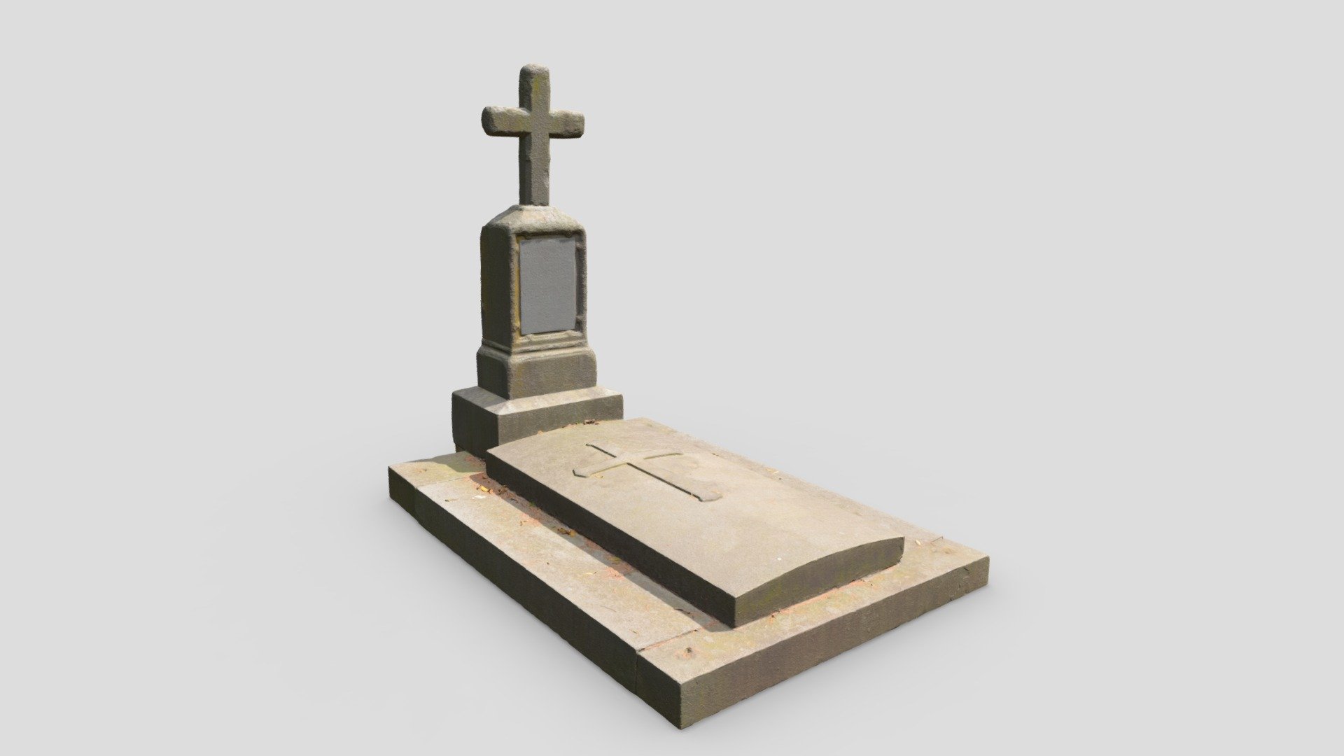 Grave Cross, 4K PBR textures 3d model