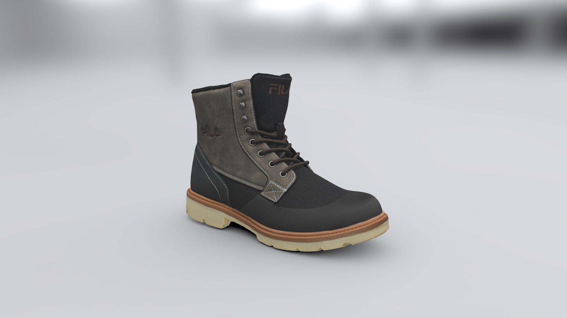 Fila Lace-up Boots 3d model