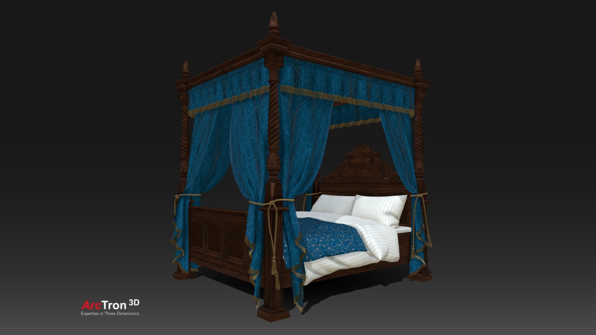 Himmelbett Renaissance 3d model