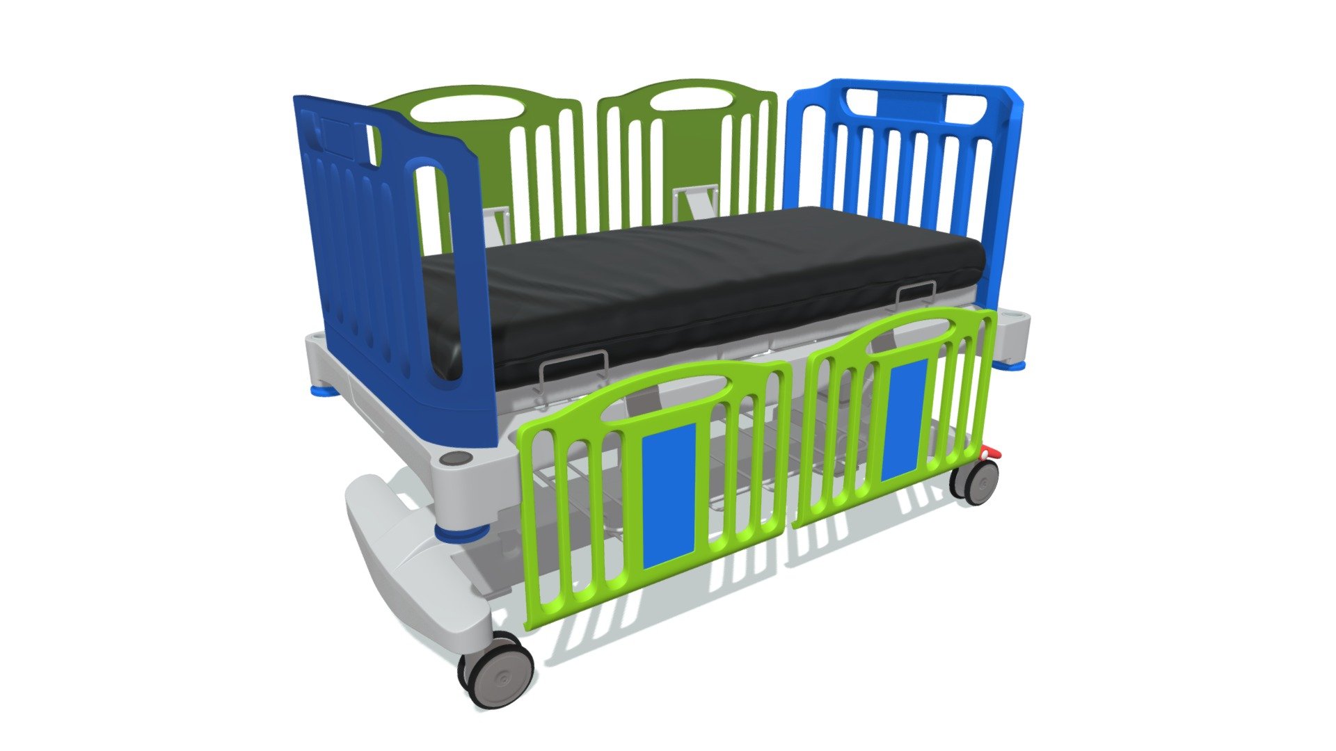 Medical Hospital Bed for Children 3d model