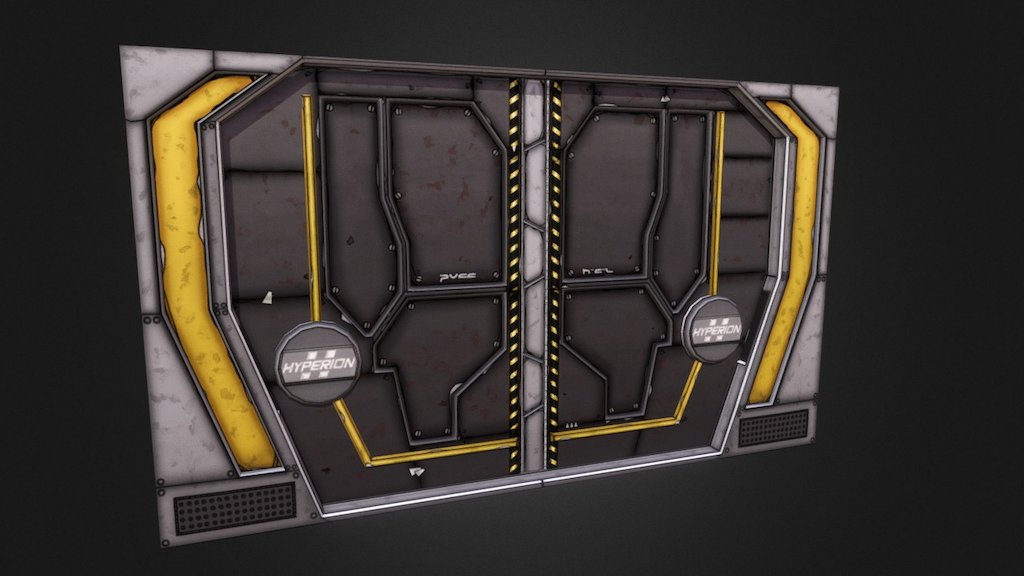 Sliding Door 3d model