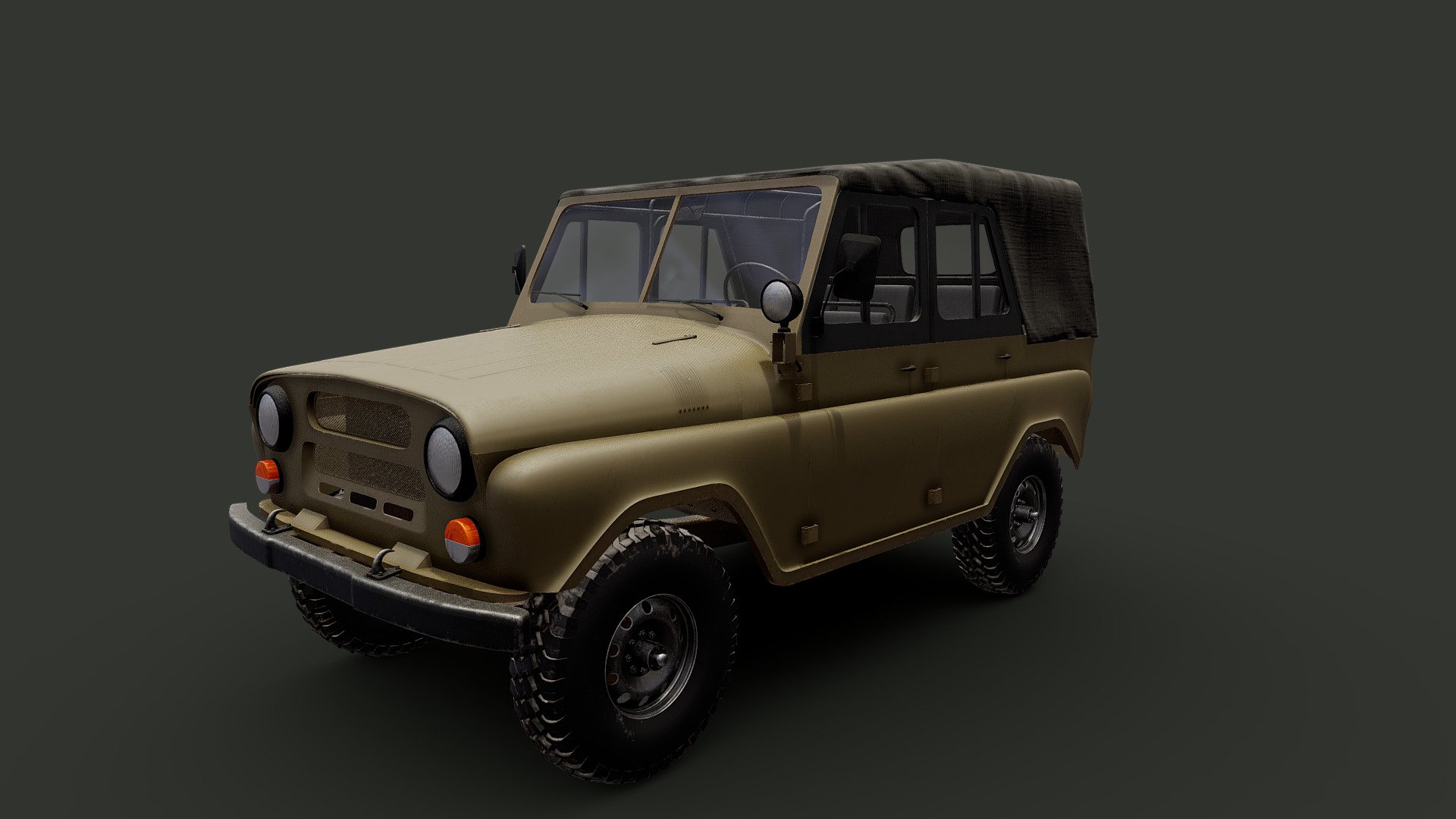 UAZ light utility vehicle 3d model