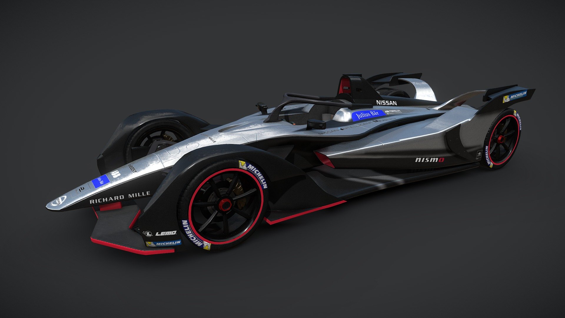 Gen 2 Formula E Nissan Car 3d model