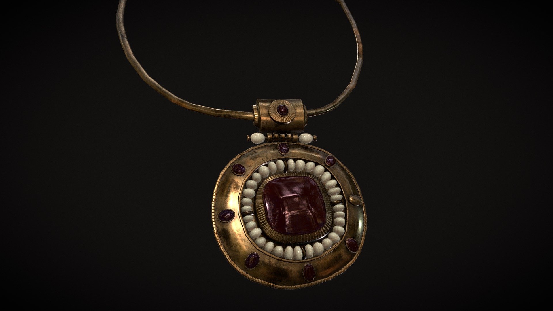 Medieval_Byzantine_Necklace_FBX 3d model