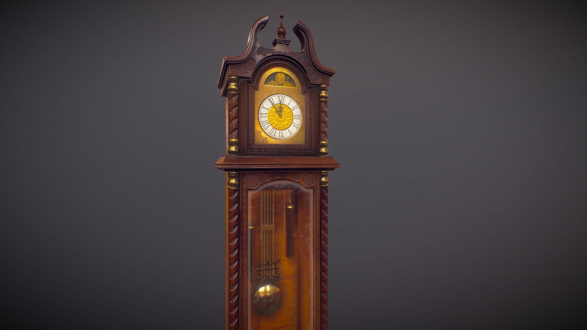 Grandfather Clock 3d model