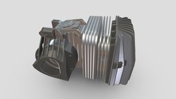 Generic Motorsport Engine Low Poly PBR