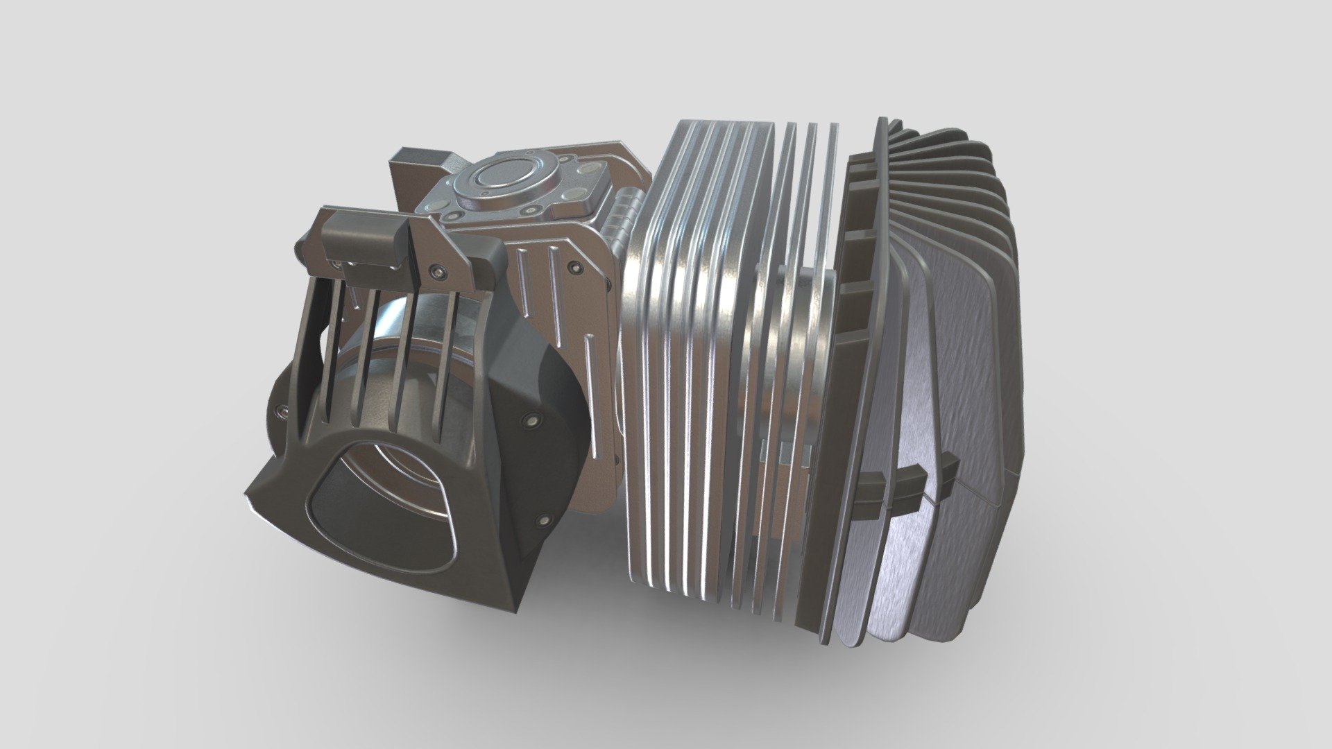 Generic Motorsport Engine Low Poly PBR 3d model