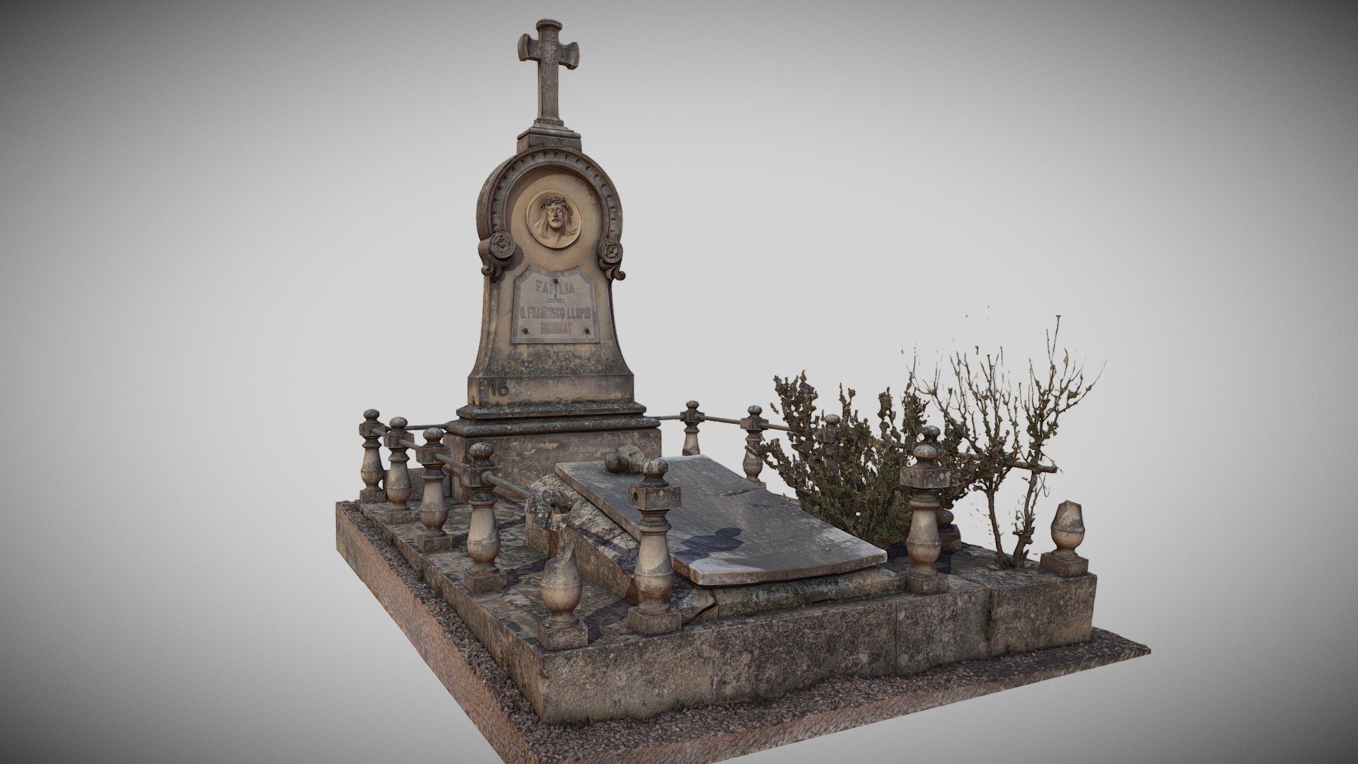 D. Francisco Llopis Boronat Family Grave (1887) 3d model