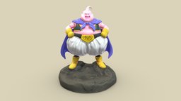 Majin Buu Fat Low Poly PBR