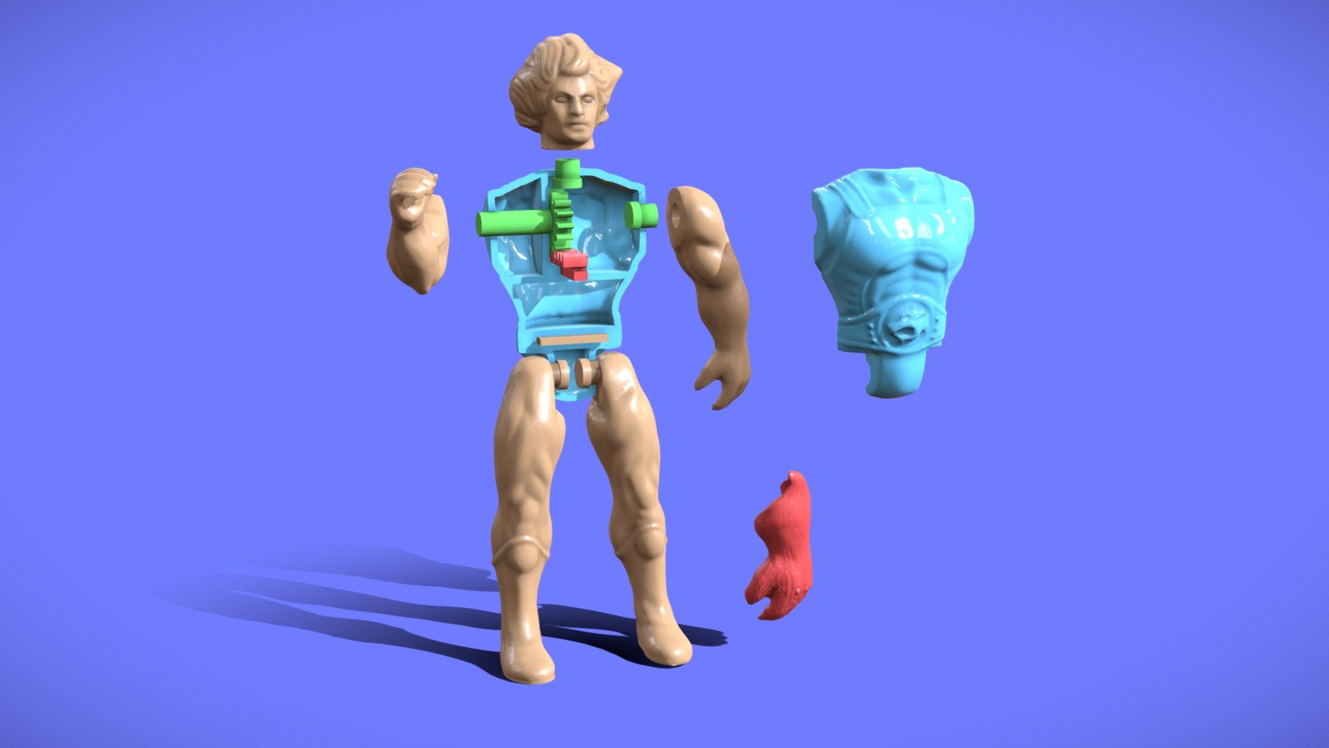 80s THUNDERCATS LIONO FIGURE 3d model