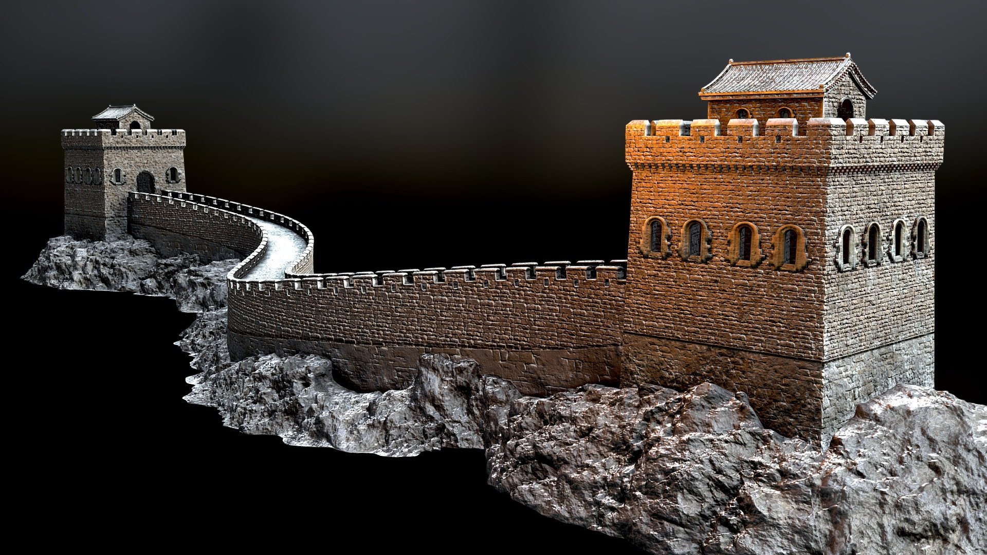 Great Wall Chinese 3d model