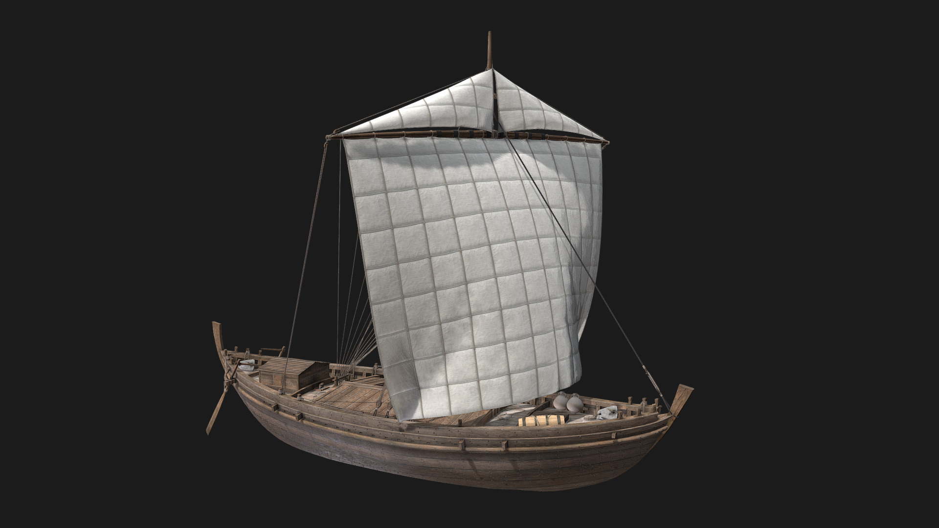 Blackfriars 1 Romano-British Ship 3d model