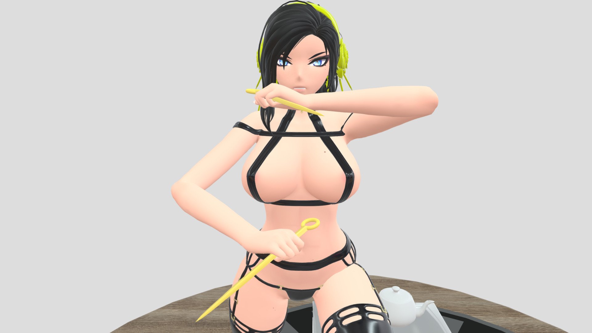 Yor Forger inspired Latex Outfit 3d model