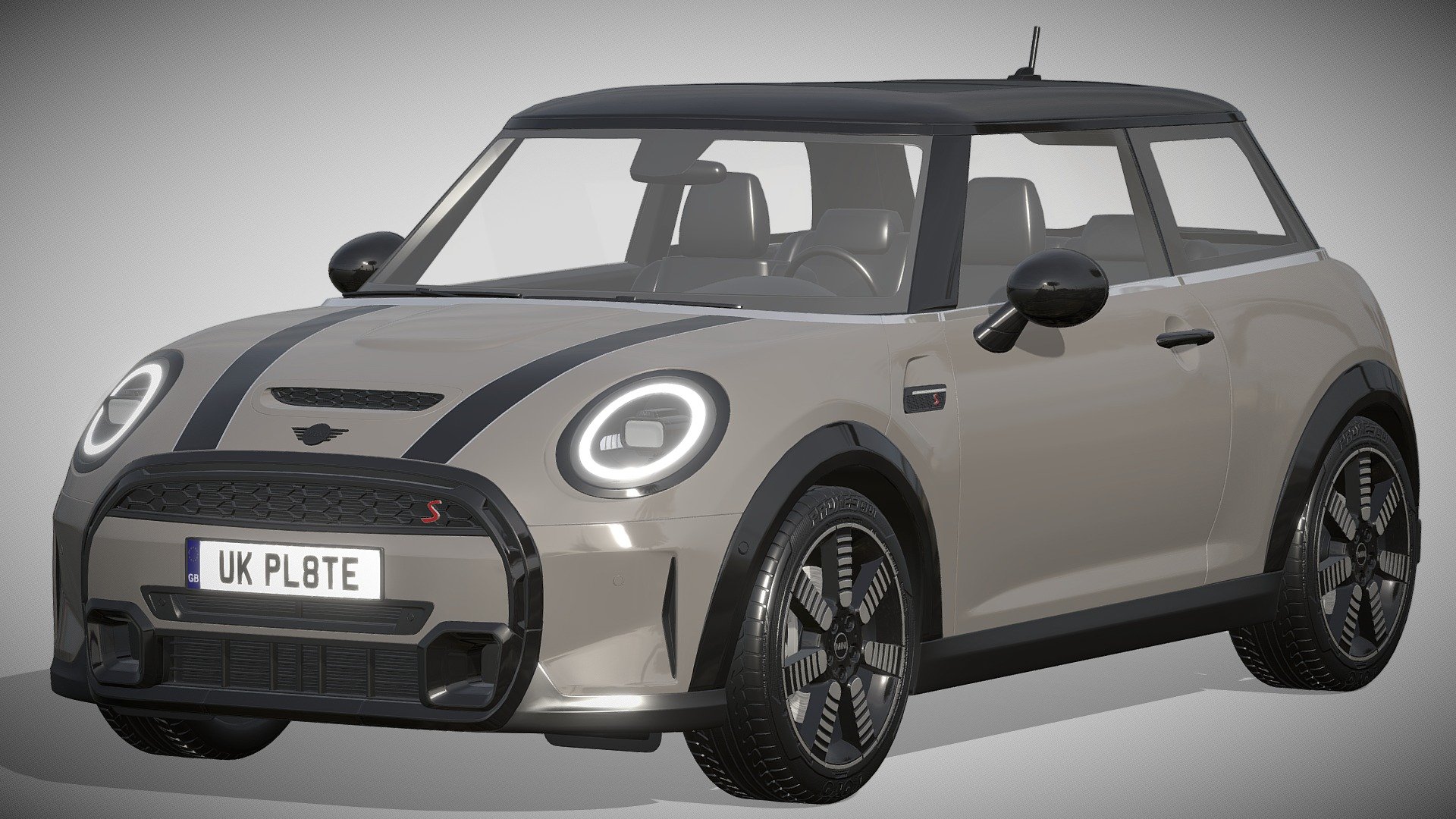 Mini Cooper S 3-door 2022 3d model