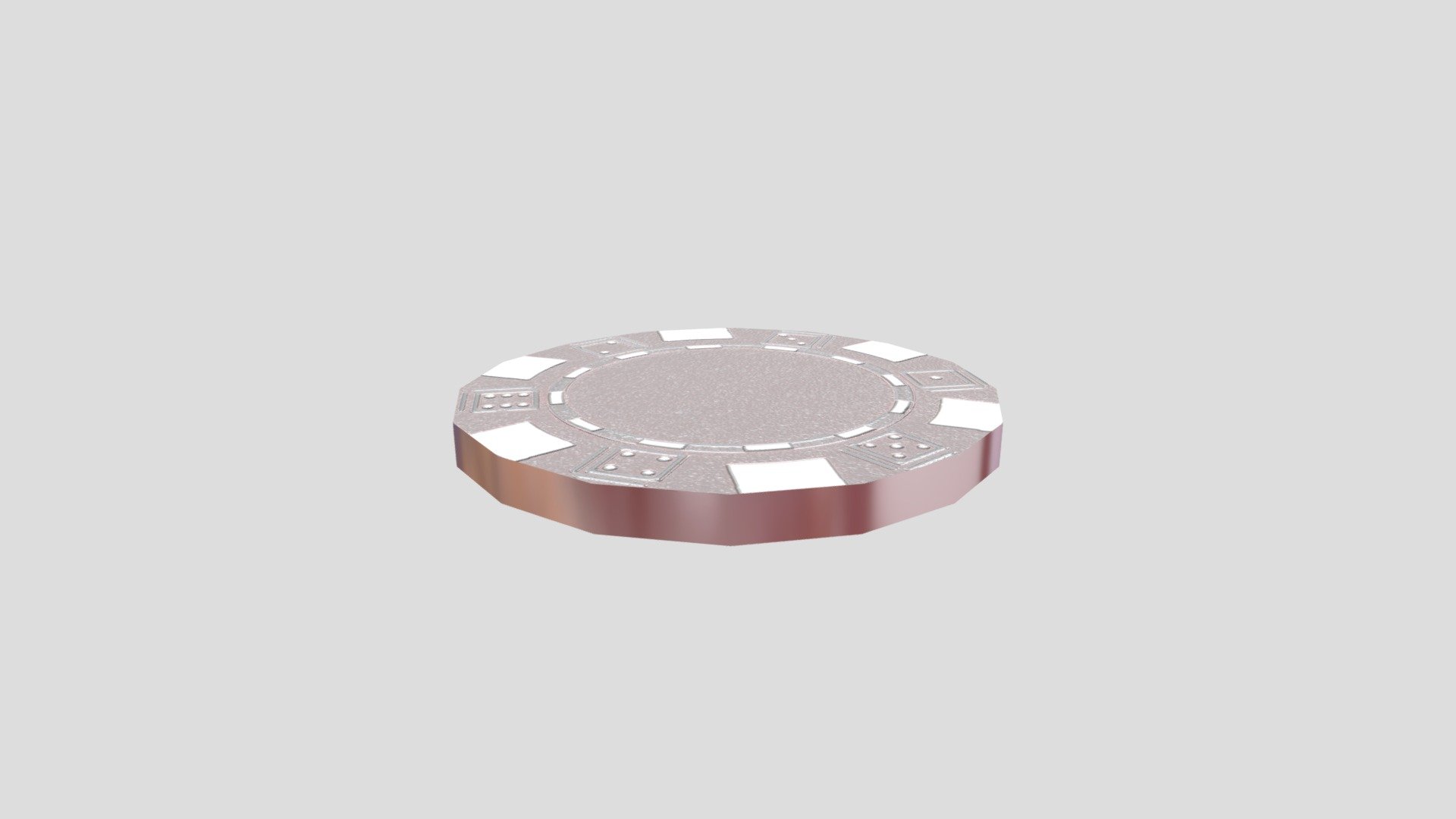 Poker-Chip Online Casino 3d model