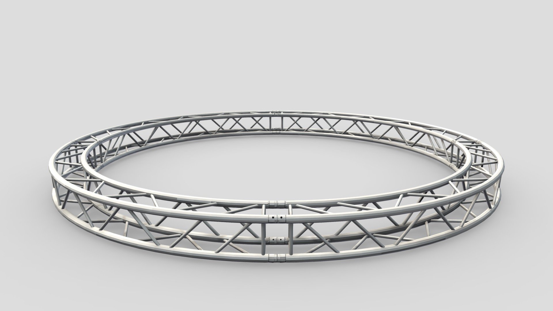 Circle Square Truss 3d model