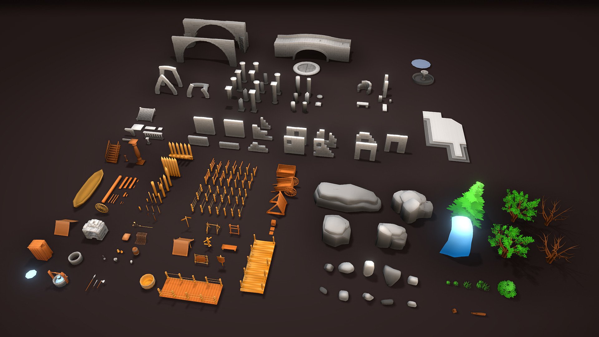 Assets Pack 3d model