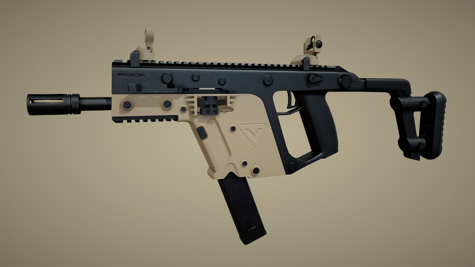 KRISS Vector Submachine gun 3d model