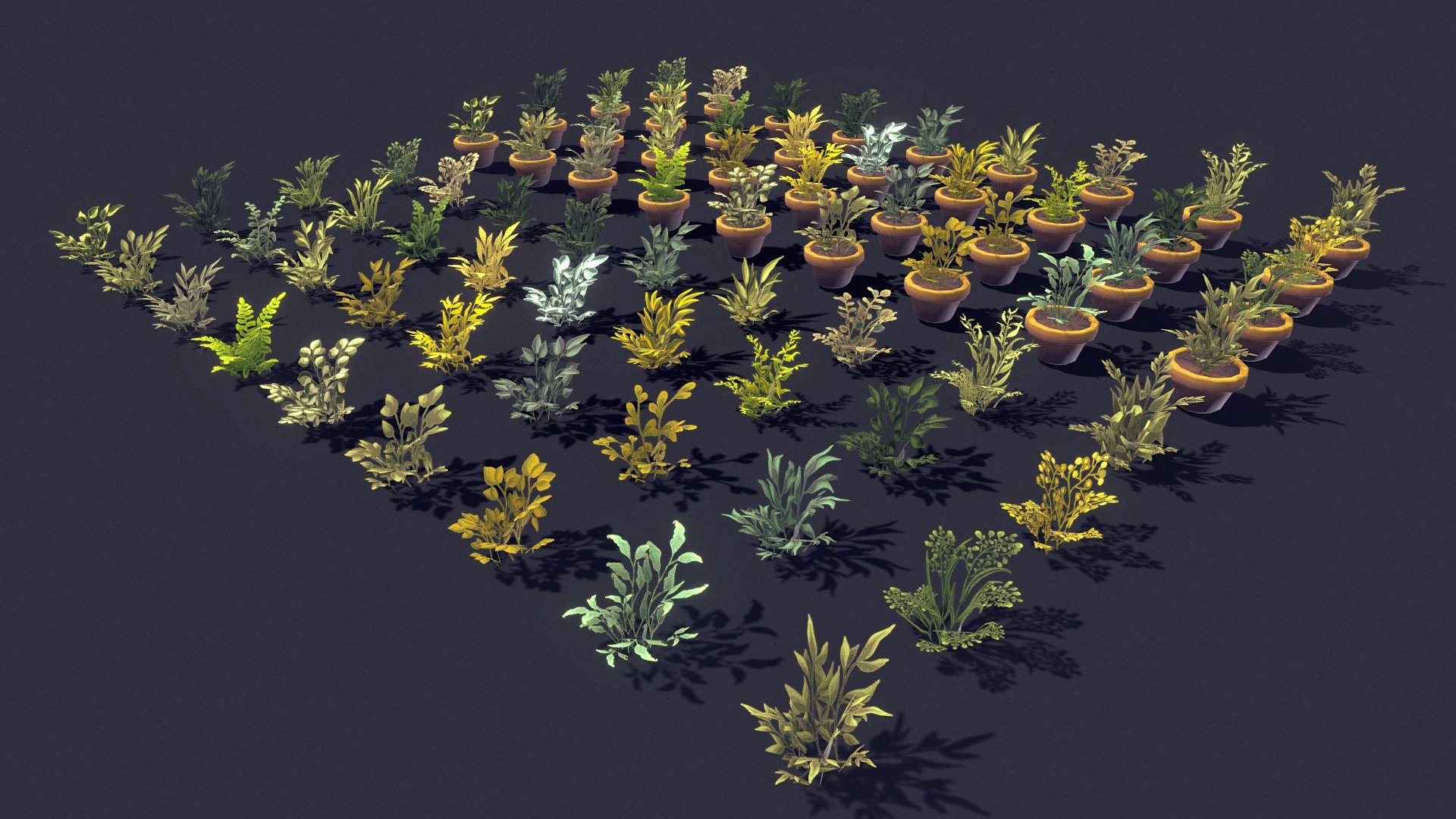 Stylize Plants Pack 03 3d model