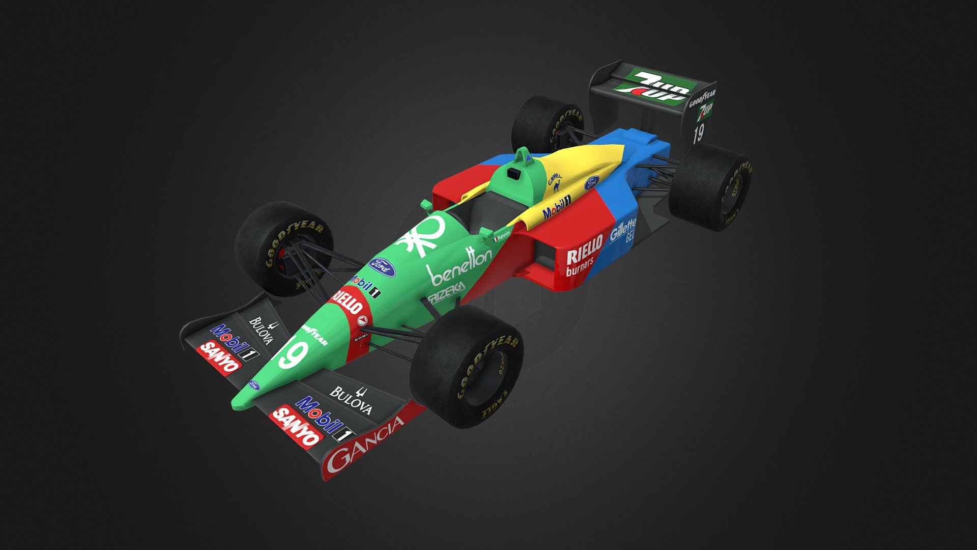 Benetton B188 for TPF2 3d model