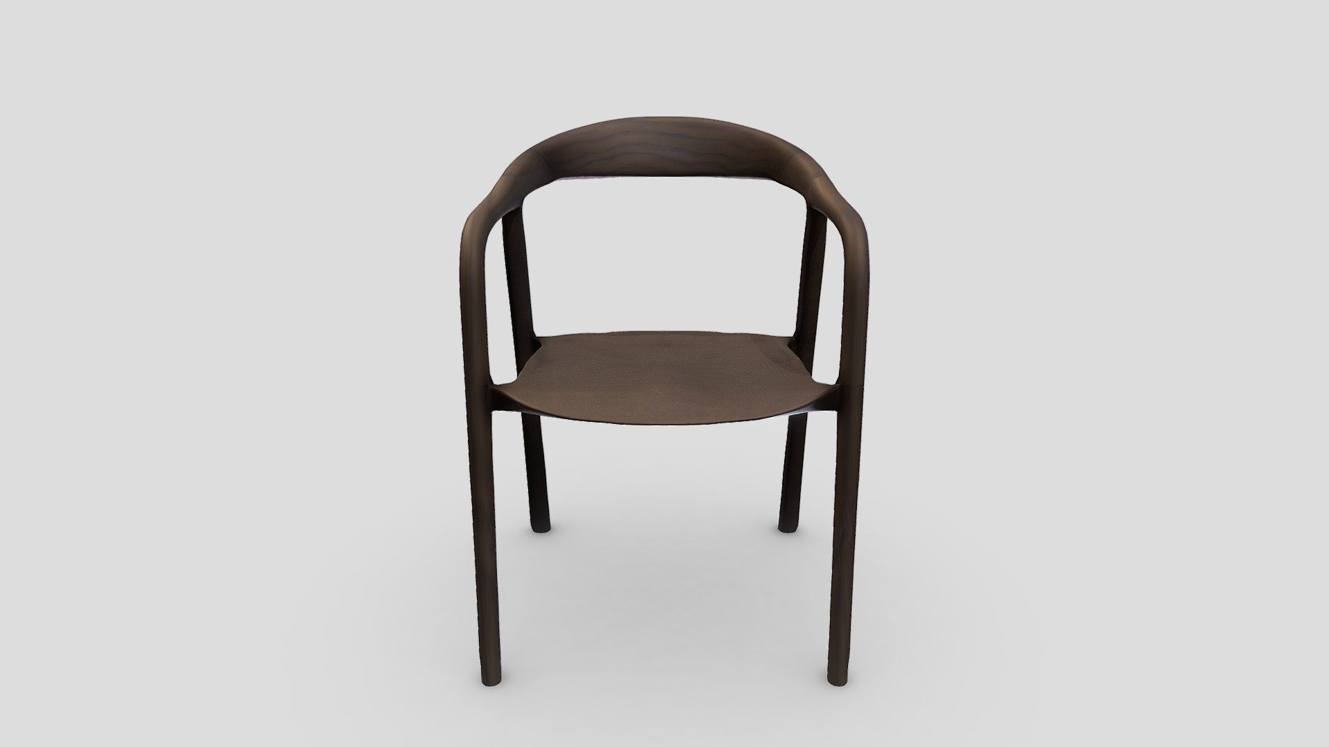 Designer Wooden Chair 3d model