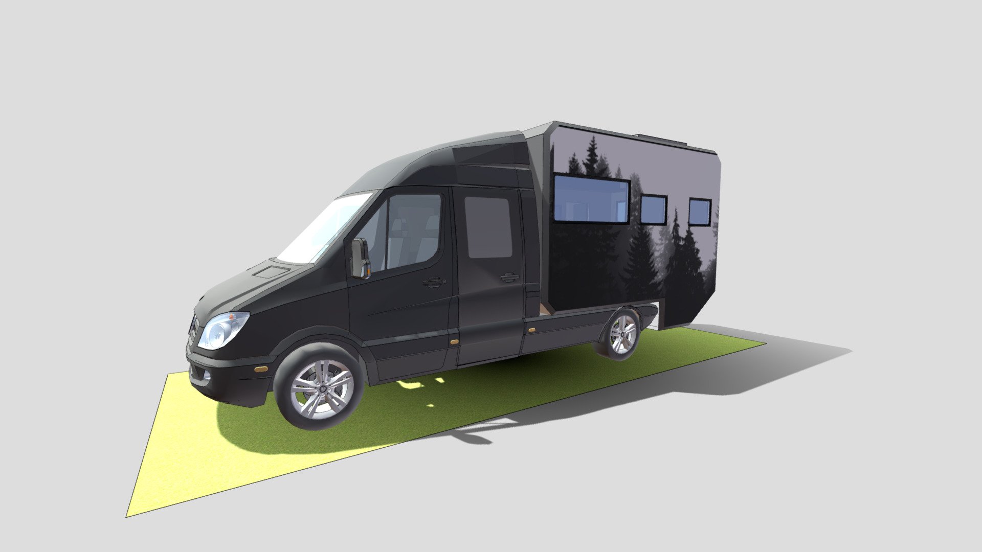 Mercedes Sprinter W906 Camper 3d model