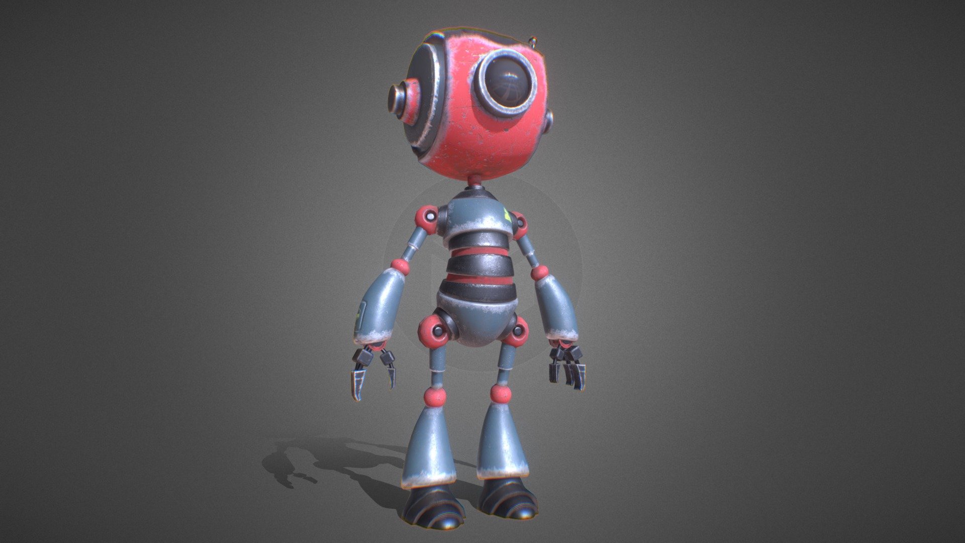 DD Glitch Robot 3d model