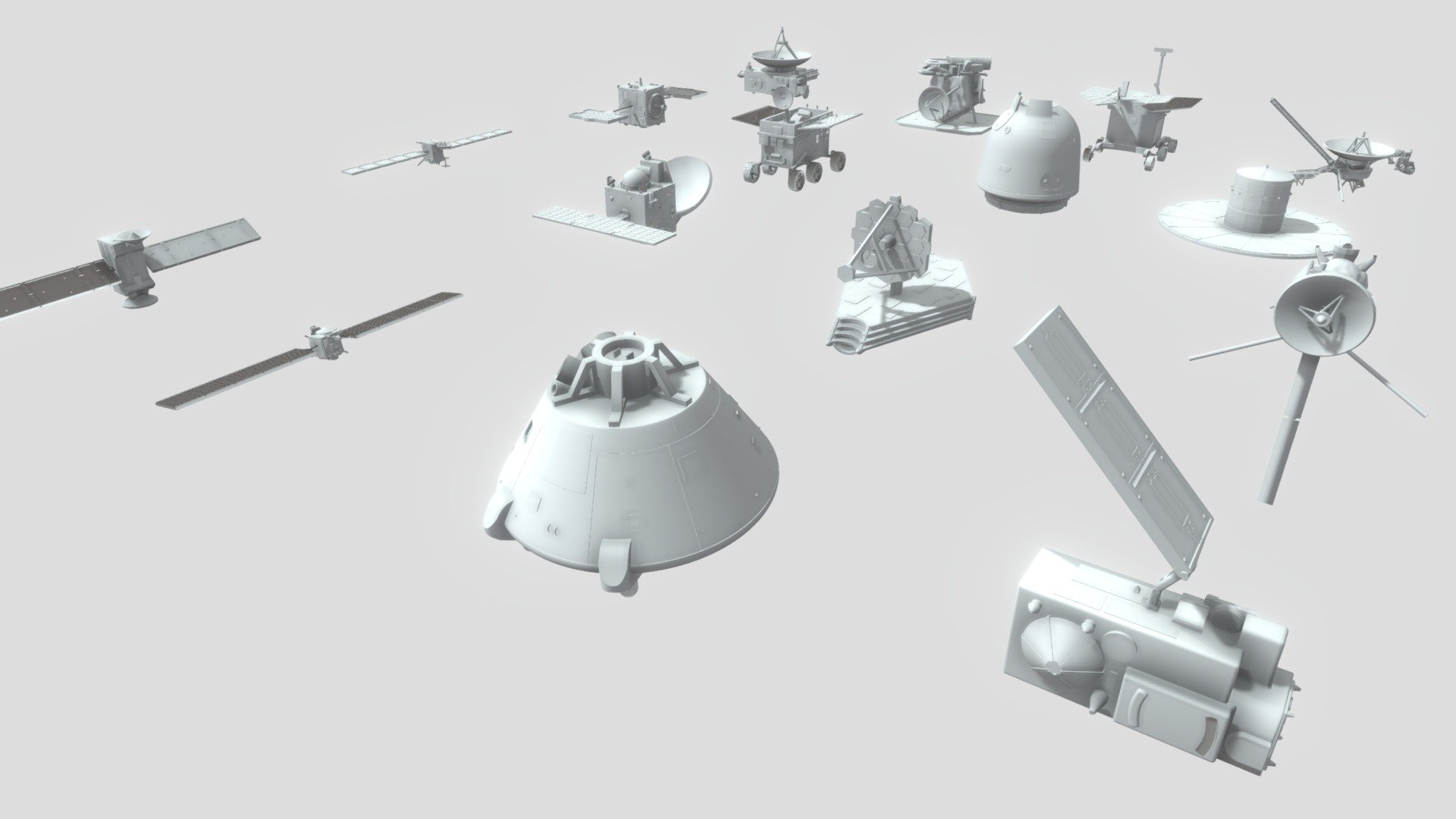 16 Satellites 3d model