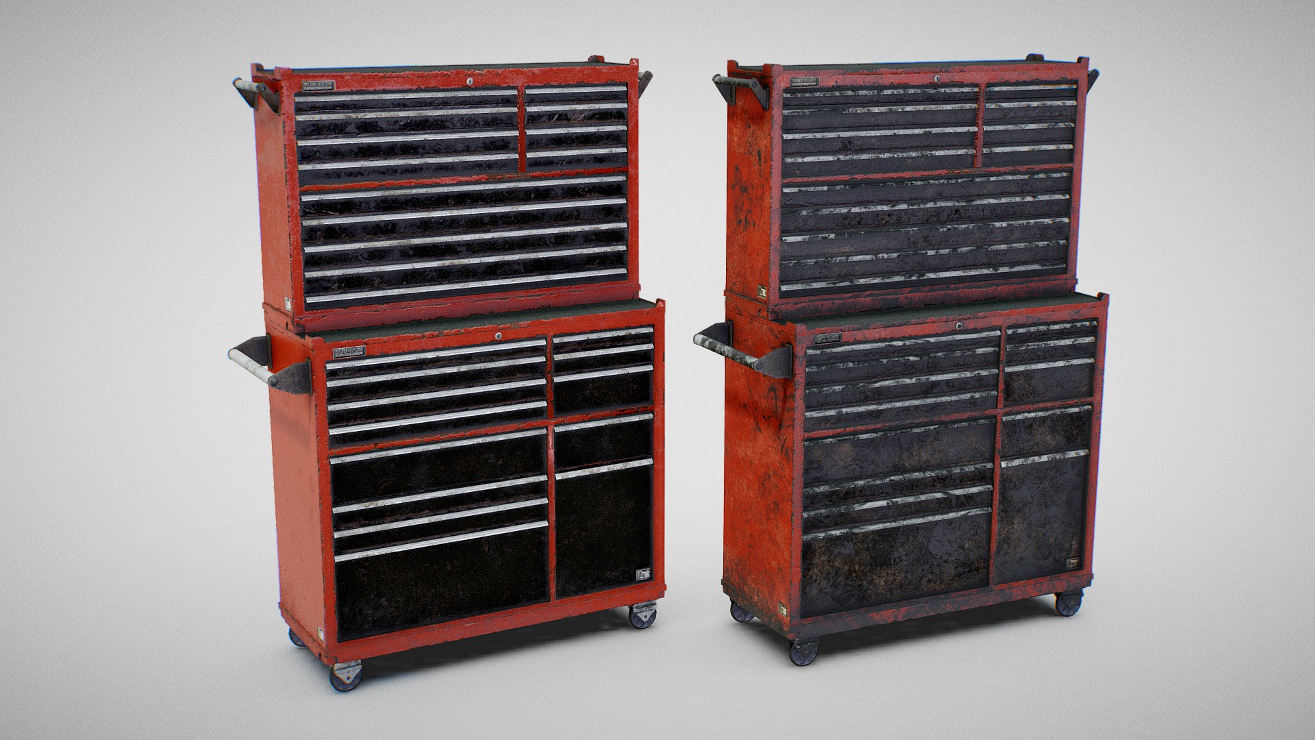 Tool Chest 01 (Used and Dirty) 3d model