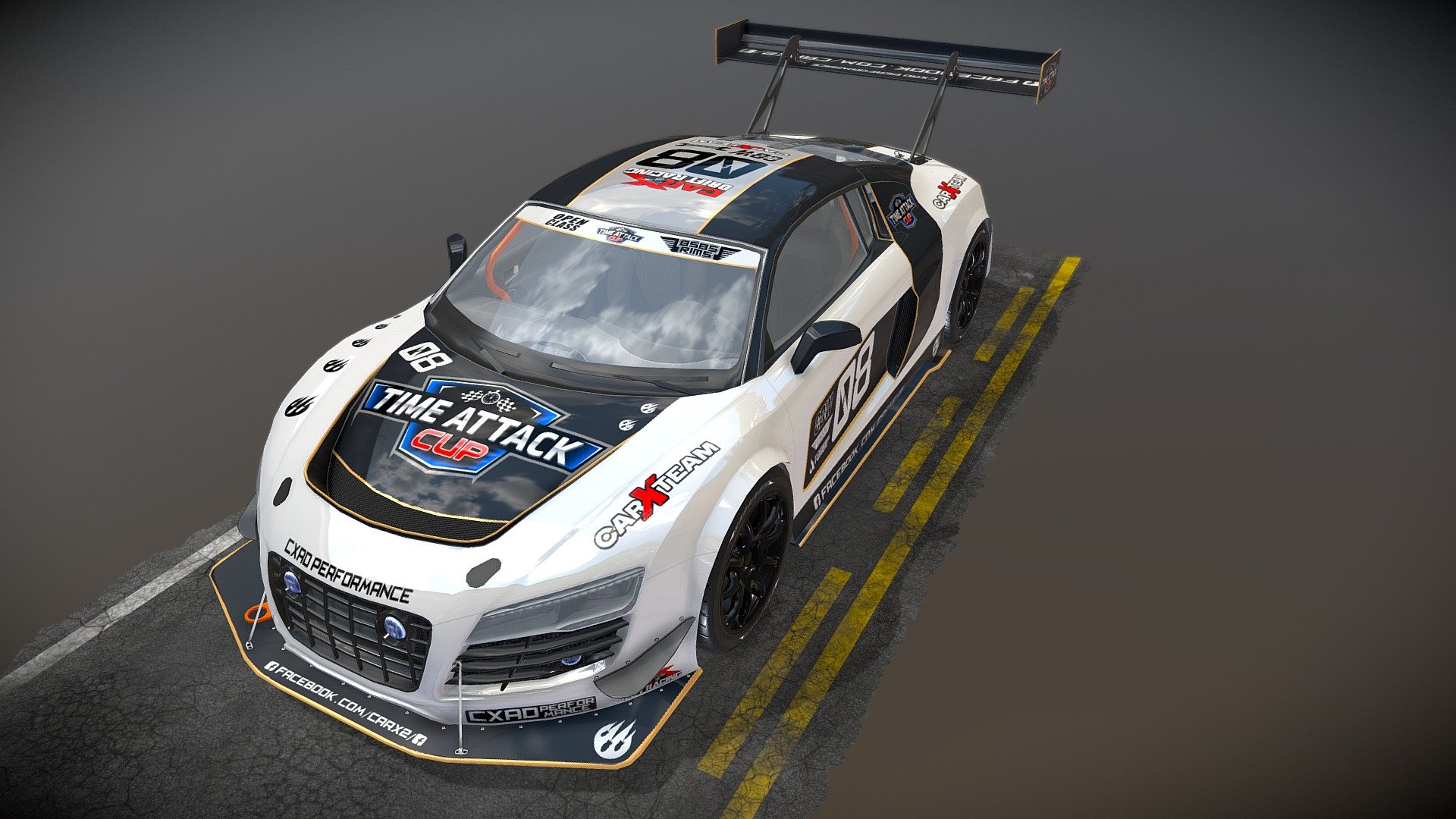 TimeAttack Audi R8 3d model