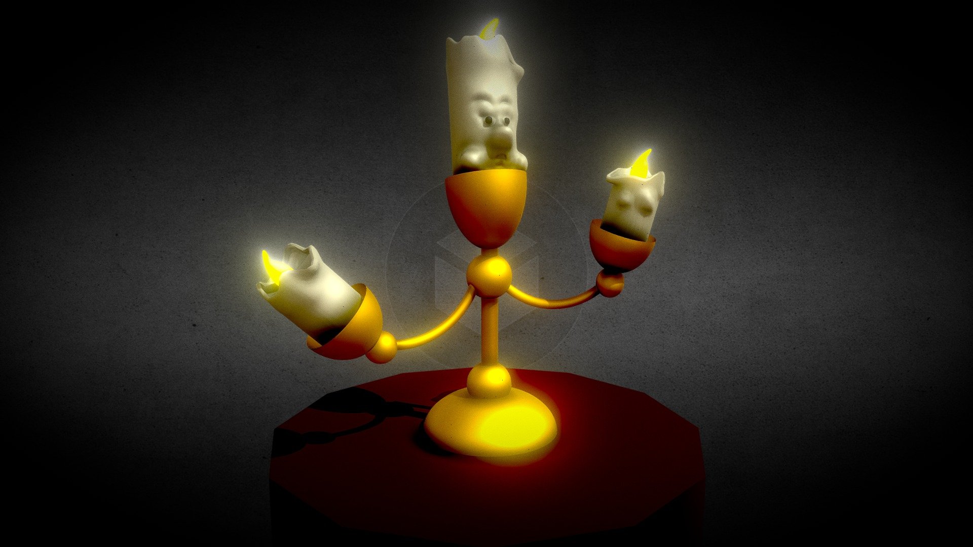 Speaking Candle 3d model