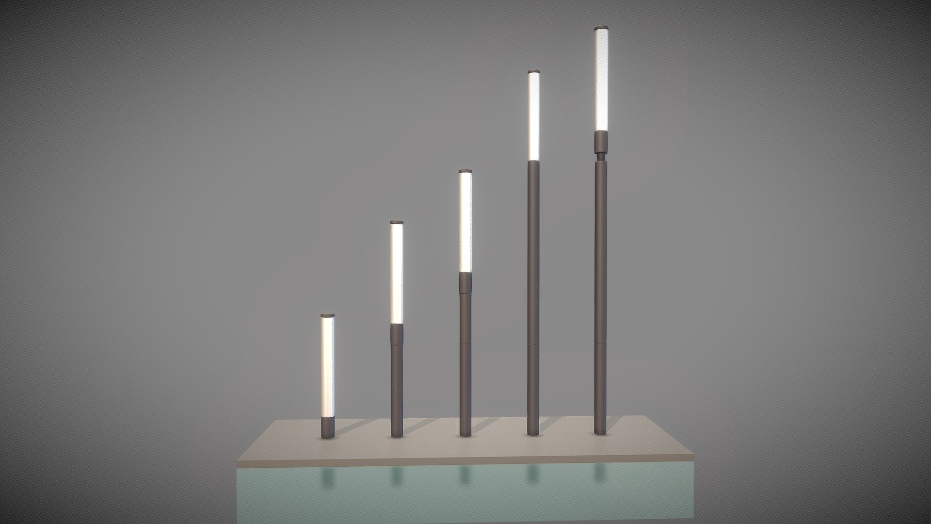 Street Light 10 Basic Low-Poly 3d model